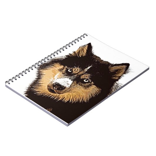 Carnet Sibérien Husky (Côté gauche)