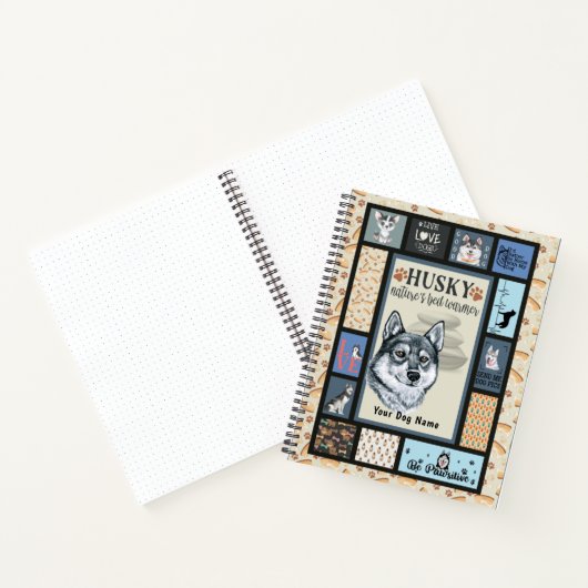 Carnet Sibérien Husky propriétaire Lover Funny Keepsaké Q (Intérieur)