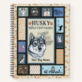Carnet Sibérien Husky propriétaire Lover Funny Keepsaké Q (Devant)