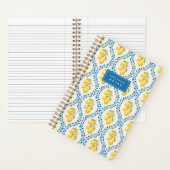 Carnet Sicilian Lemon + Blue Trellis Personalized (À l'intérieur)