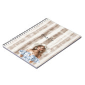 Carnet Sicily Rustic Brown Hair Stripes Female (Côté gauche)