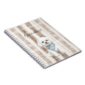 Carnet Sicily Rustic Brown Stripes Dog (Côté Droit)