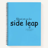 Carnet Side Leap Sky Blue et Black (Devant)