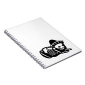 Carnet Sièste squelettique de chat (Côté Droit)