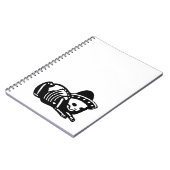 Carnet Sièste squelettique de chat (Côté gauche)