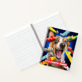 Carnet Sifflets de fête pour chien heureux (Intérieur)