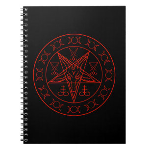 Carnet Sigil de lune triple de Baphomet et sigil de