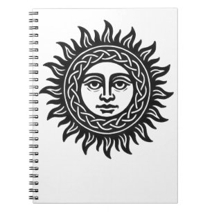Carnet Sigil du Visage Solaire – Emblème du Soleil Noir