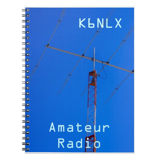 Carnet Signal d'appel radio amateur et poutre (Devant)