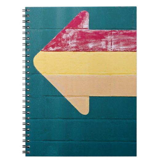 Carnet Signalisation fléchée rouge, orange et jaune (Devant)