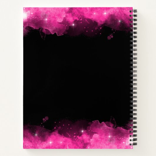 Carnet Signature céleste rose Monogramme (Dos)