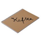 Carnet Signature Franz Kafka (Côté gauche)