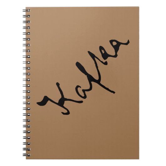 Carnet Signature Franz Kafka (Devant)