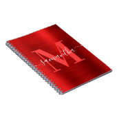 Carnet Signature Monogram Red Shimmer Foil (Côté Droit)