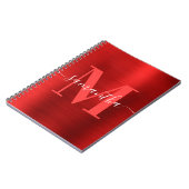 Carnet Signature Monogram Red Shimmer Foil (Côté gauche)