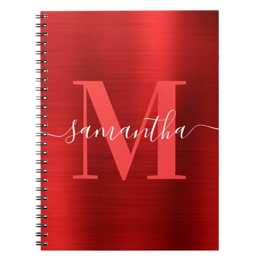 Carnet Signature Monogram Red Shimmer Foil (Devant)