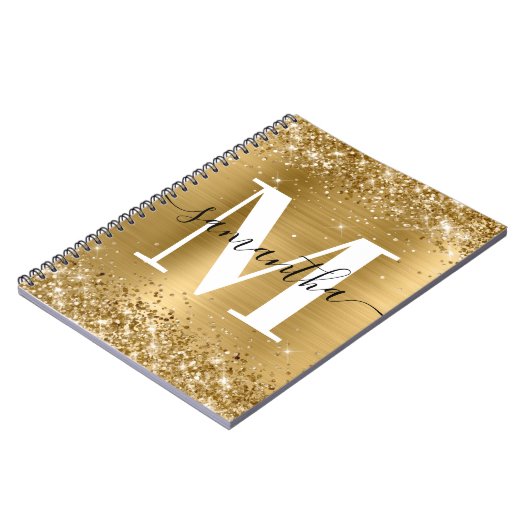 Carnet Signature or Parties scintillant or huile Monogram (Côté gauche)