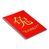 Carnet Signe chinois d'astrologie de "lapin" (Côté Droit)