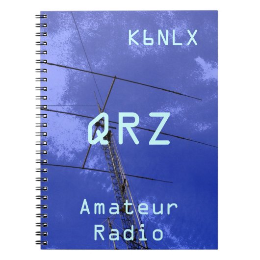 Carnet SIGNE D'APPEL Radio Amateur QRZ (Devant)