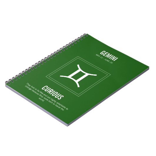 Carnet SIGNE D'Astrologie Gemini (Côté gauche)