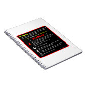 Carnet SIGNE D'Avertissement Du Parc À Thème SKYDIVING (Côté Droit)