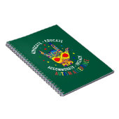 Carnet Signe de la main ILY pour l'acceptation de l'autis (Côté Droit)