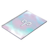 Carnet Signe du zodiaque Bélier de style mère de perle (Côté gauche)