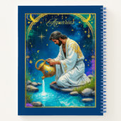 Carnet Signe du zodiaque Verseau sous un ciel étoilé Jour (Dos)