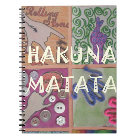 Carnet Signe Hakuna Matata - Impression (Devant)