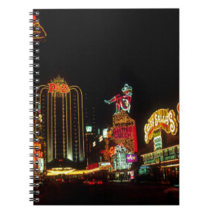 Carnet Signe Las Vegas Night Time Neon Lights Casinos