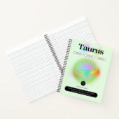 Carnet Signe moderne Zodiac Taurus Citation Élément Terre (Intérieur)