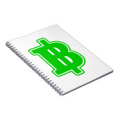 Carnet SIGNE VERT BAHT ฿ devises thaïlandaises ฿ (Côté Droit)