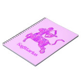 Carnet Signe zodiaque pour Sagittarius dans Amethyst Purp (Côté gauche)