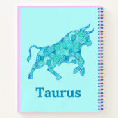 Carnet Signe zodiaque pour Taurus dans les nuances du Jou (Dos)