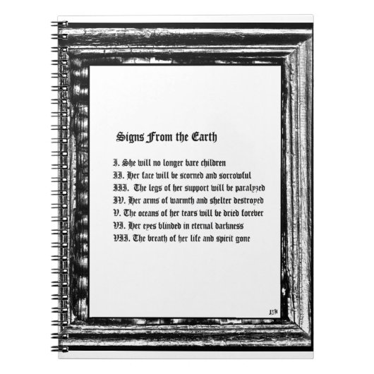 Carnet Signes De La Terre (Devant)