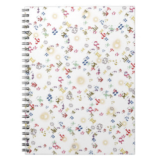 Carnet Signes du zodiaque numériques multicolores