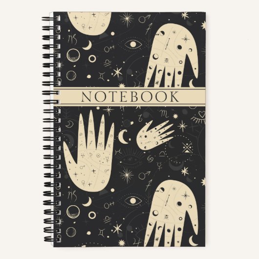 Carnet Signes zodiaques astrologiques et mains palmistes (Recto)