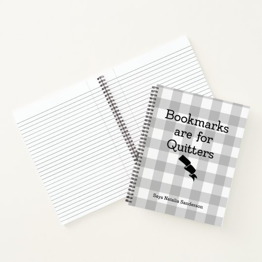 Carnet Signets sont pour Quitters Custom Buffalo Plaid (Intérieur)