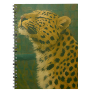 Carnet Silence éclairé - Leopard au repos dans la lumière