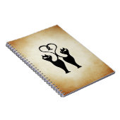 Carnet Silhouette à deux chats (Côté Droit)