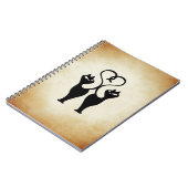 Carnet Silhouette à deux chats (Côté gauche)