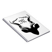 Carnet Silhouette Antelope foncé avec Monogramme Customis (Côté Droit)