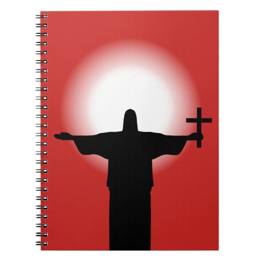 Carnet Silhouette avec croix (Devant)