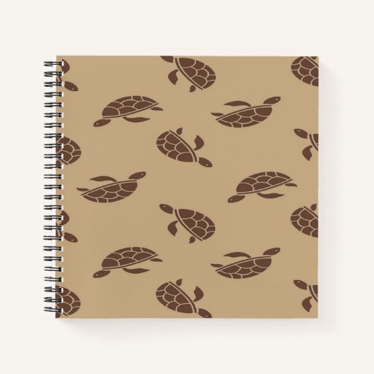 Carnet silhouette Brown de tortue (Devant)