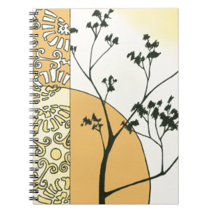 Carnet Silhouette clairsemée d'arbre par Megan Meagher