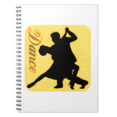 Carnet Silhouette Couple dansant (Devant)