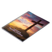 Carnet Silhouette Cross Bible Verset Personnalisé (Côté gauche)