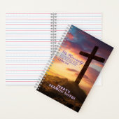 Carnet Silhouette Cross Scripture Verset Personnalisé (À l'intérieur)