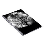 Carnet Silhouette d'arbre devant une Pleine lune (Côté Droit)