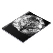 Carnet Silhouette d'arbre devant une Pleine lune (Côté gauche)